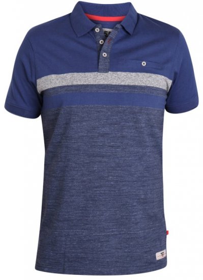 D555 Lawson Polo Navy - Tricouri polo - Tricouri Polo Bărbați Mărimi Mari