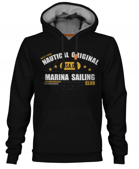 Motley Denim Leeds Hoodie Black - Pulovere & hanorace - Pulovere & Hanorace Bărbați Mărimi Mari
