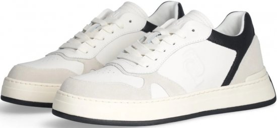 Liu Jo Boy 01 Leather/Suede Sneakers White/Black - Bărbați pantofi 40-52 - 