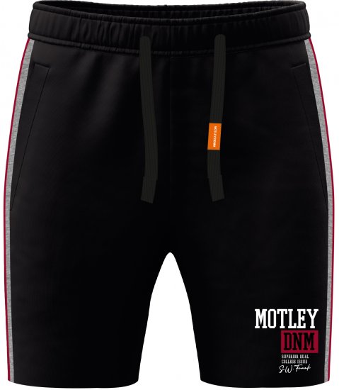 Motley Denim Liverpool Sweatshorts Black - Pantaloni trening - Pantaloni Trening Bărbați Mărimi Mari