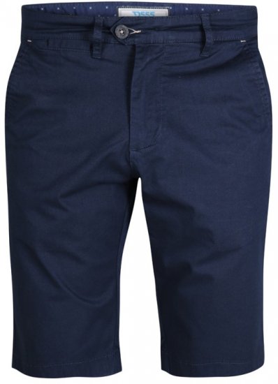 D555 Lopez Stretch Shorts Navy - Pantaloni scurți - Pantaloni Scurți Mărimi mari Bărbați 