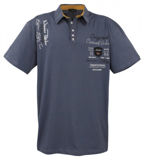 Lavecchia 610 Tricou cu guler Antracit - Tricouri polo - Tricouri Polo Bărbați Mărimi Mari