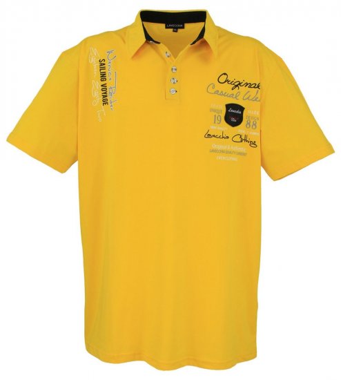 Lavecchia 610 Tricou cu guler Galbenă - Tricouri polo - Tricouri Polo Bărbați Mărimi Mari