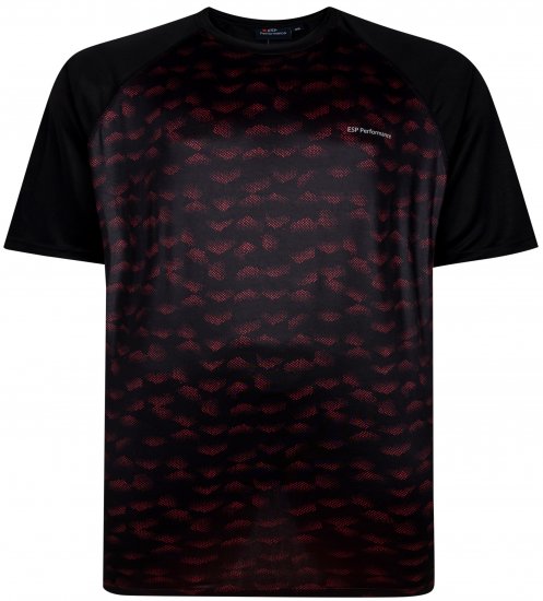 Espionage LW157 Performance T-shirt Black/Red - Haine sport & haine de exterior - Haine Sport & Exterior Bărbați Mărimi Mari