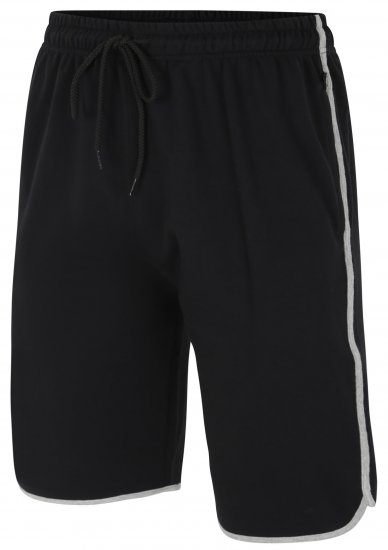 Kam Jeans 3312 Jersey Gym Shorts Black - Pantaloni trening - Pantaloni Trening Bărbați Mărimi Mari