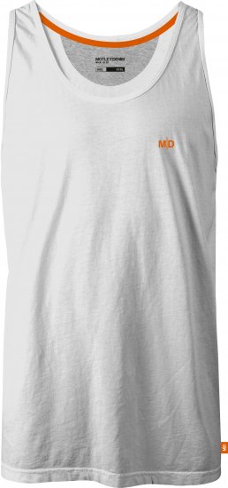 Motley Denim Madrid Tank top White - Tricouri - Tricouri Bărbați Mărimi Mari