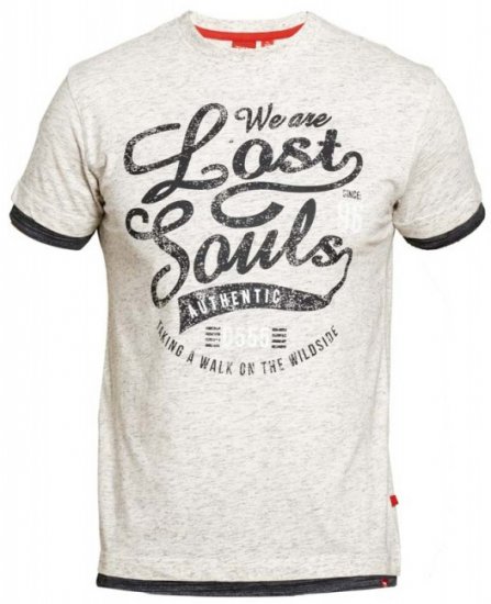 D555 Maiden T-shirt Off White - Tricouri - Tricouri Bărbați Mărimi Mari