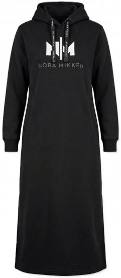 Nora Mikken MARI Maxi Hoodie Dress Black - Pulovere & hanorace - 