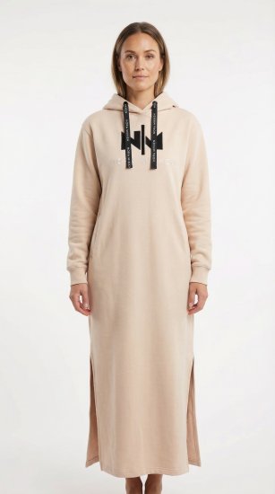 Nora Mikken MARI Maxi Hoodie Dress Light Pink - Pulovere & hanorace - 