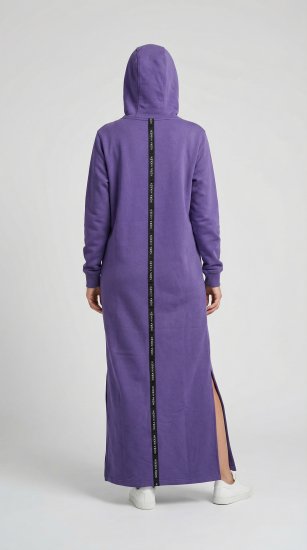 Nora Mikken MARI Maxi Hoodie Dress Purple - Pulovere & hanorace - 