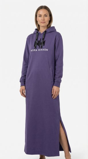 Nora Mikken MARI Maxi Hoodie Dress Purple - Pulovere & hanorace - 