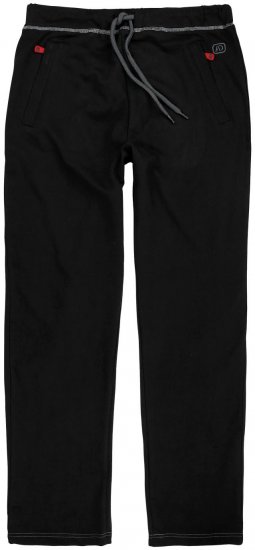 Adamo Markus Sweatpants with draw-cord Black - Pantaloni trening - Pantaloni Trening Bărbați Mărimi Mari
