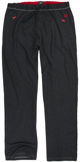 Adamo Markus Sweatpants with draw-cord Charcoal - Pantaloni trening - Pantaloni Trening Bărbați Mărimi Mari