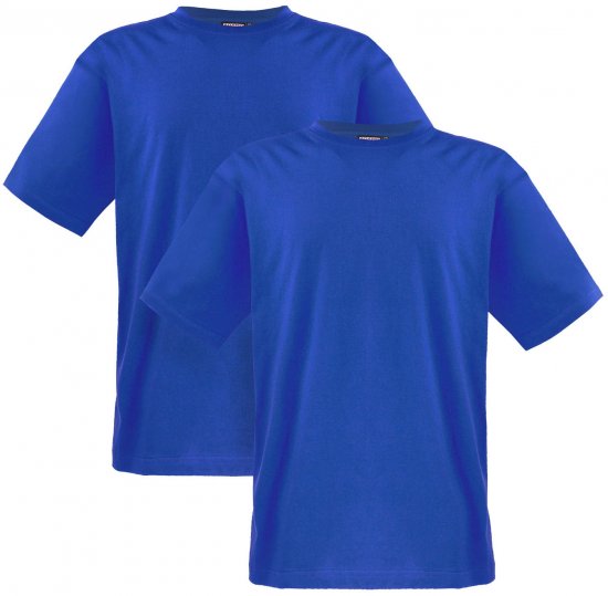 Adamo Marlon Comfort fit 2-pack T-shirt Royal Blue - Tricouri - Tricouri Bărbați Mărimi Mari