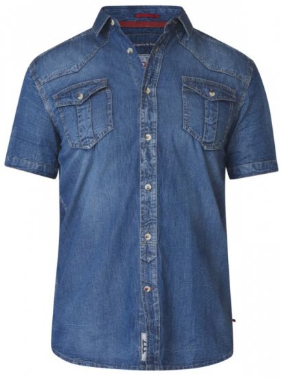 D555 Mike Denim Shirt - Cămăși - Cămăși Bărbați Mărimi Mari