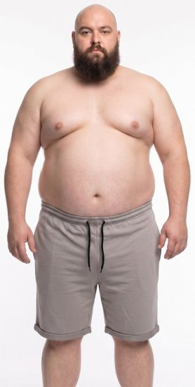 20 Nodi Bora Pantaloni scurți de trening Gri - Pantaloni trening - Pantaloni Trening Bărbați Mărimi Mari