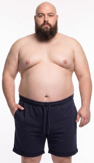 20 Nodi Bora Pantaloni scurți de trening Bleumarin - Pantaloni trening - Pantaloni Trening Bărbați Mărimi Mari