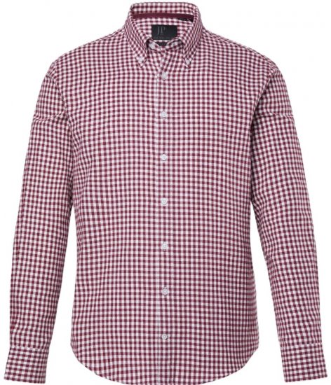 JP1880 Checked Flannel Shirt Long Sleeve Light Red Tall - ÎMBRĂCĂMINTE BĂRBAȚI MT-6XLT - Tall dimensiuni bărbați