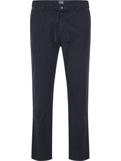 North Latitude 51142 Pantaloni din in cu talie elastică Bleumarin - Blugi & pantaloni - Blugi & Pantaloni Bărbați Mărimi Mari