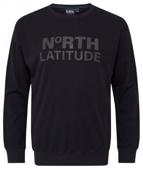 North Latitude 53123 Bluză cu logo Neagră - Pulovere & hanorace - Pulovere & Hanorace Bărbați Mărimi Mari