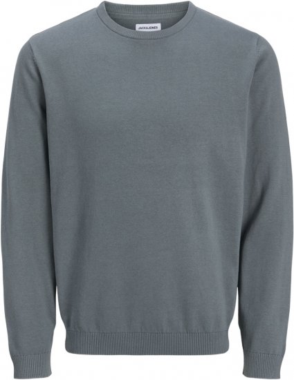 Jack & Jones BASIC Knitted Sweater Grey - Pulovere & hanorace - Pulovere & Hanorace Bărbați Mărimi Mari