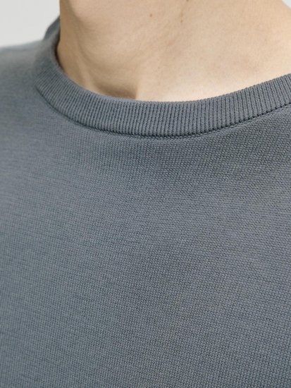 Jack & Jones BASIC Knitted Sweater Grey - Pulovere & hanorace - Pulovere & Hanorace Bărbați Mărimi Mari