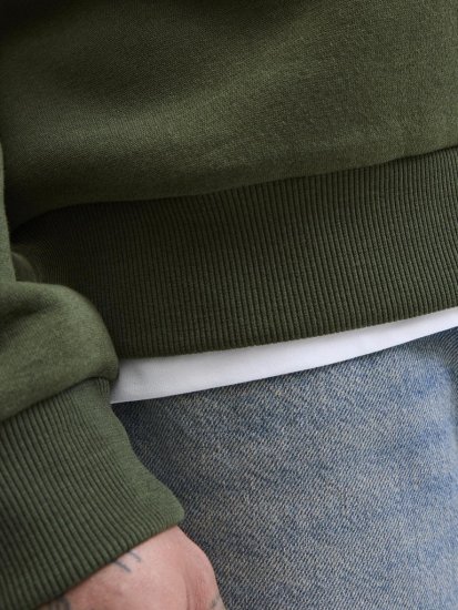 Jack & Jones Bradley Sweatshirt Green - Pulovere & hanorace - Pulovere & Hanorace Bărbați Mărimi Mari
