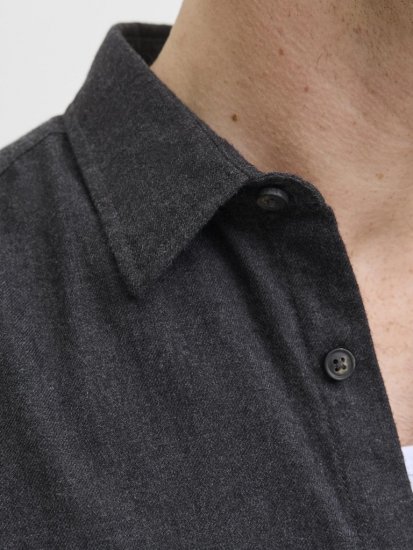 Jack & Jones Classic Long Sleeve Shirt Grey - Cămăși - Cămăși Bărbați Mărimi Mari