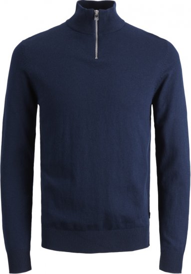Jack & Jones Emil Knitted Pullover Blue - Pulovere & hanorace - Pulovere & Hanorace Bărbați Mărimi Mari