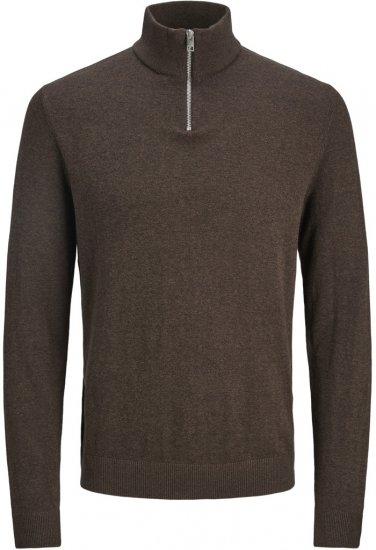 Jack & Jones Emil Knitted Pullover Brown - Pulovere & hanorace - Pulovere & Hanorace Bărbați Mărimi Mari