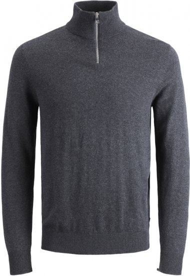 Jack & Jones Emil Knitted Pullover Grey - Pulovere & hanorace - Pulovere & Hanorace Bărbați Mărimi Mari
