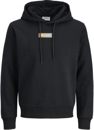 Jack & Jones Pan Hoodie Black - Pulovere & hanorace - Pulovere & Hanorace Bărbați Mărimi Mari