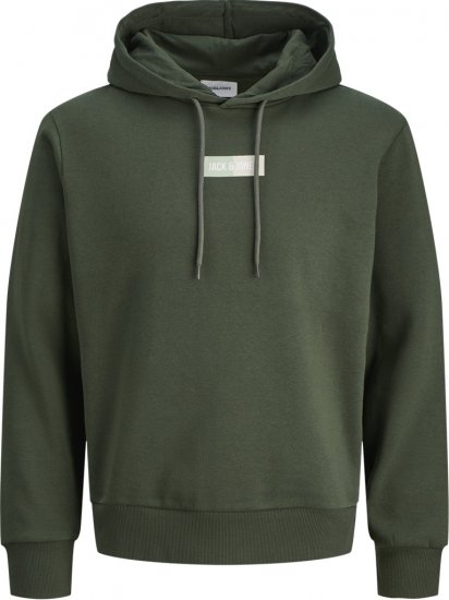 Jack & Jones Pan Hoodie Green - Pulovere & hanorace - Pulovere & Hanorace Bărbați Mărimi Mari