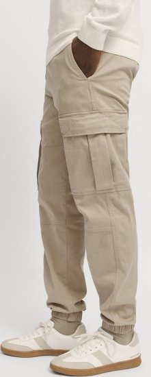 Jack & Jones Jonnie Cuffed Cargo Pants Beige - Blugi & pantaloni - Blugi & Pantaloni Bărbați Mărimi Mari