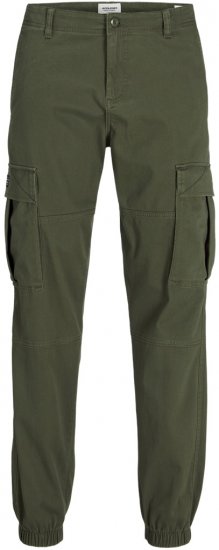 Jack & Jones Jonnie Cuffed Cargo Pants Green - Blugi & pantaloni - Blugi & Pantaloni Bărbați Mărimi Mari