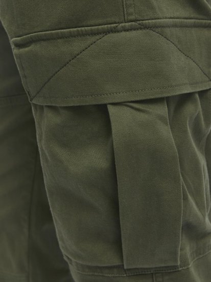 Jack & Jones Jonnie Cuffed Cargo Pants Green - Blugi & pantaloni - Blugi & Pantaloni Bărbați Mărimi Mari