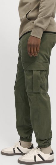 Jack & Jones Jonnie Cuffed Cargo Pants Green - Blugi & pantaloni - Blugi & Pantaloni Bărbați Mărimi Mari