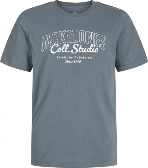 Jack & Jones Makoto T-shirt Grey - Tricouri - Tricouri Bărbați Mărimi Mari
