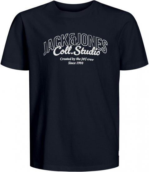 Jack & Jones Makoto T-shirt Blue - Tricouri - Tricouri Bărbați Mărimi Mari