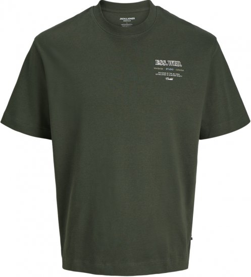 Jack & Jones Urban Edge Studio T-shirt Green - Tricouri - Tricouri Bărbați Mărimi Mari