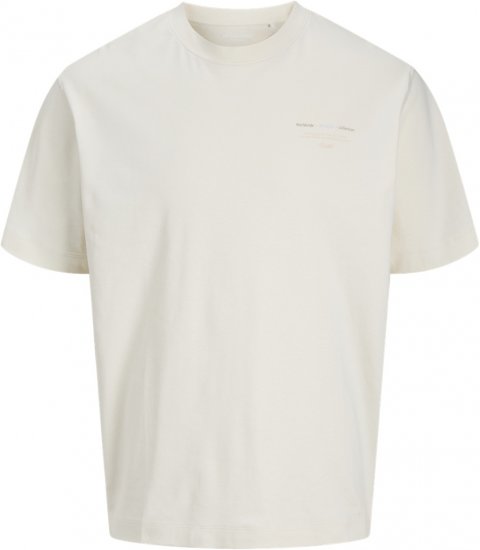 Jack & Jones Urban Edge Studio T-shirt White - Tricouri - Tricouri Bărbați Mărimi Mari