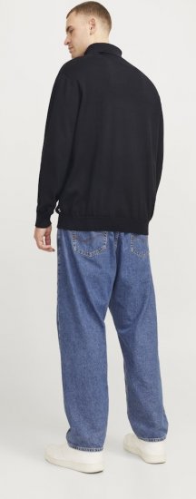 Jack & Jones Basic Knitted Sweater with Rolled Neck Black - Pulovere & hanorace - Pulovere & Hanorace Bărbați Mărimi Mari