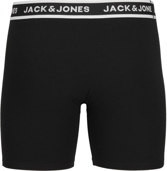 Jack & Jones Solid Boxer 3-Pack Black - Boxeri - Boxeri Bărbați Mărimi Mari