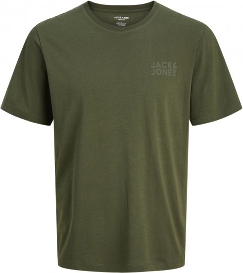 Jack & Jones CORP Logo T-Shirt Green - Tricouri - Tricouri Bărbați Mărimi Mari