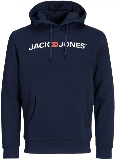 Jack & Jones ECORP Old Logo Hoodie Blue - Pulovere & hanorace - Pulovere & Hanorace Bărbați Mărimi Mari