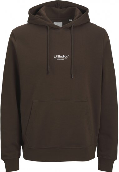Jack & Jones Soho Hoodie Brown - Pulovere & hanorace - Pulovere & Hanorace Bărbați Mărimi Mari