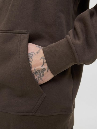 Jack & Jones Soho Hoodie Brown - Pulovere & hanorace - Pulovere & Hanorace Bărbați Mărimi Mari