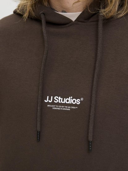 Jack & Jones Soho Hoodie Brown - Pulovere & hanorace - Pulovere & Hanorace Bărbați Mărimi Mari