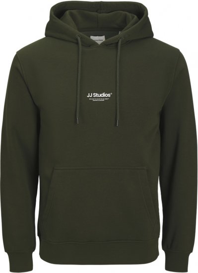 Jack & Jones Soho Hoodie Green - Pulovere & hanorace - Pulovere & Hanorace Bărbați Mărimi Mari