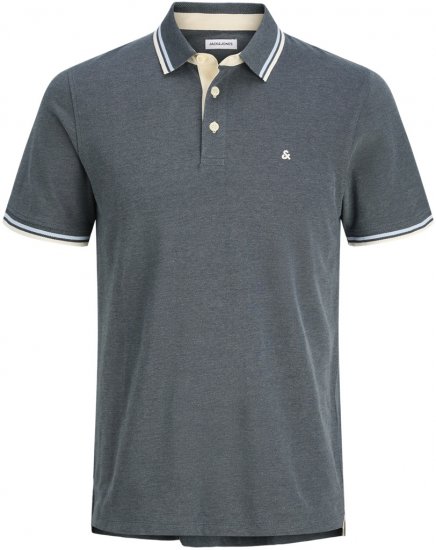 Jack & Jones Paulos Polo Short Sleeve Stormy Weather - Tricouri polo - Tricouri Polo Bărbați Mărimi Mari